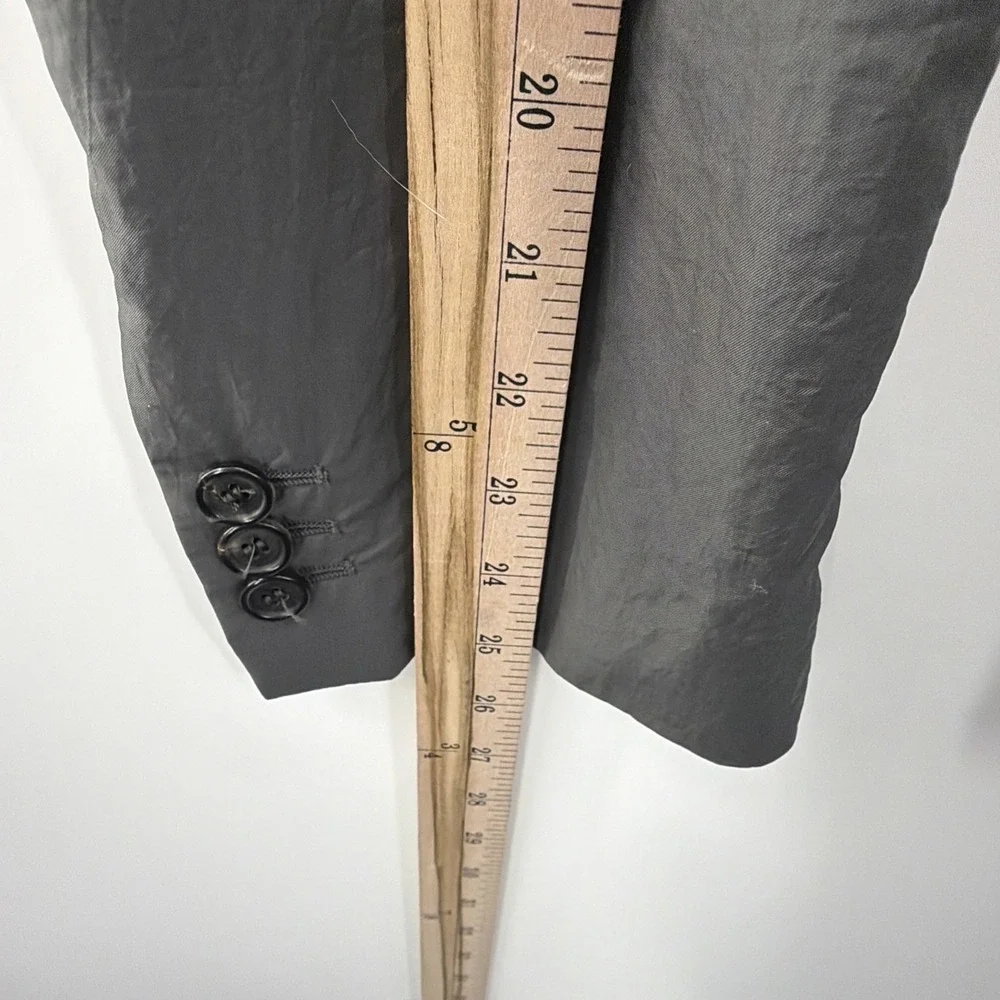 Prada Blazer Jacket Nylon Sport Silver Men Size 50 US 40 Stretch Luxury Timeless